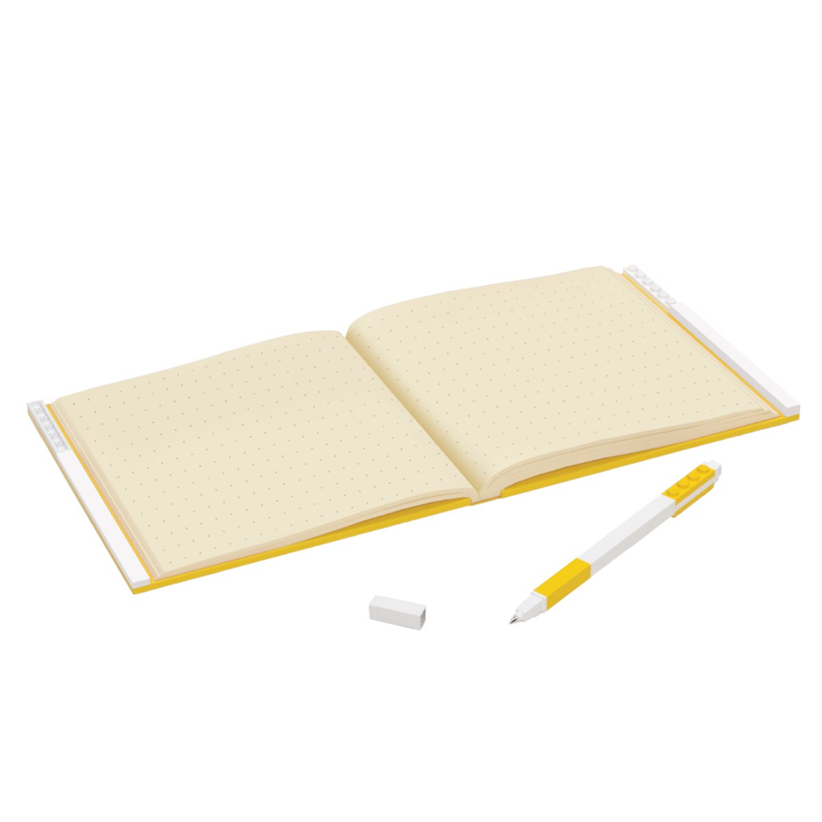 Lego Locking Notebook With Gel Pen - Yellow
